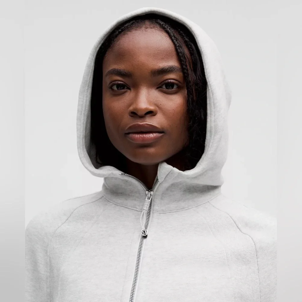 Part of MATCHING SET Lululemon Gray Sweatshirt Scuba Oversized Half-Zip Hoodie - Picture 4 of 9